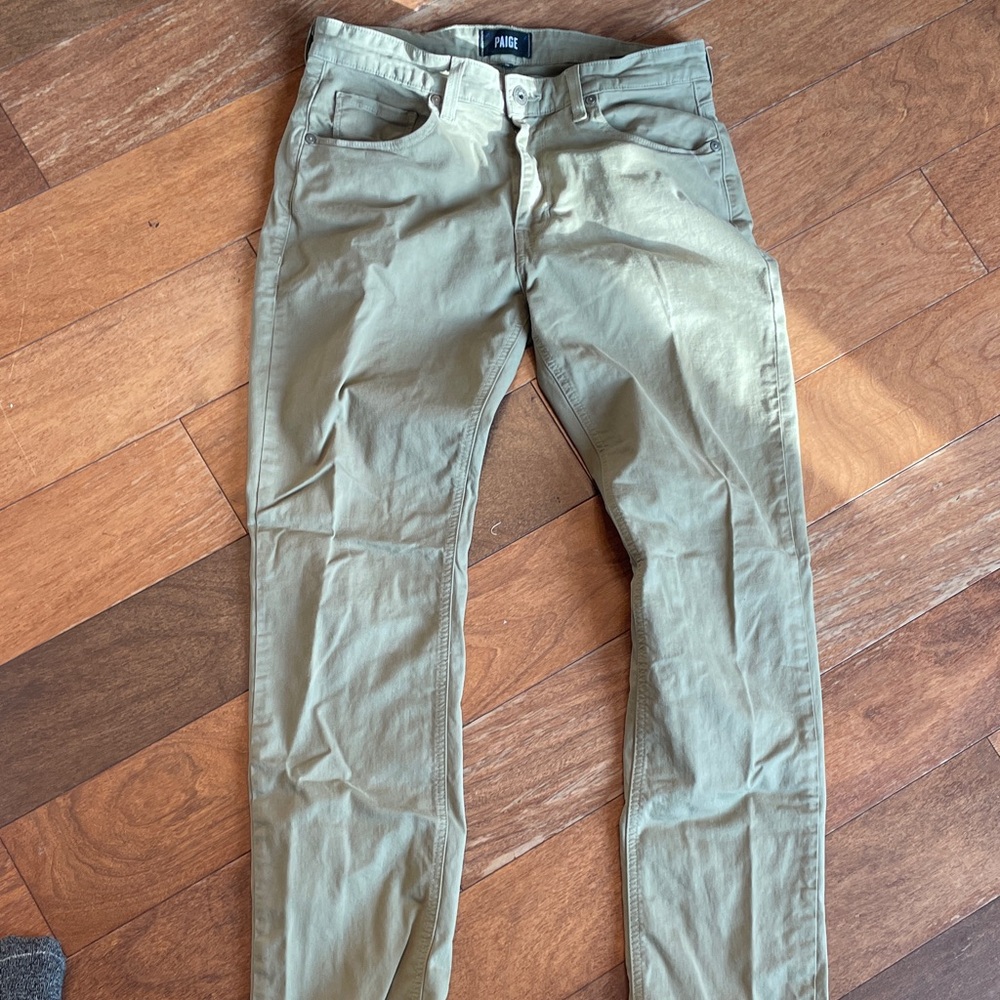 PAIGE Men's Khaki Chinos
